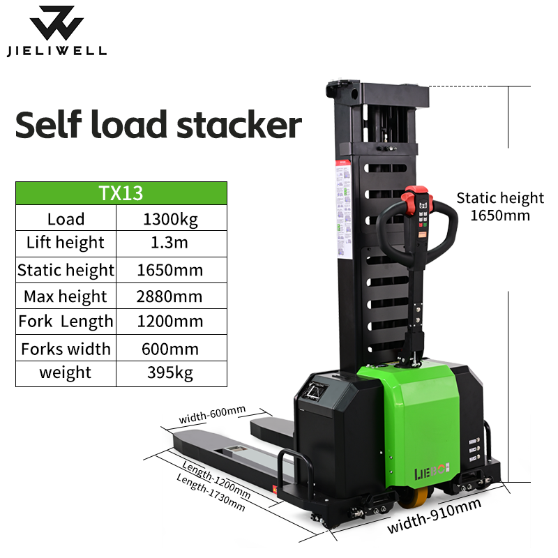 Self-loading Forklift Electric Stacker - Image 5