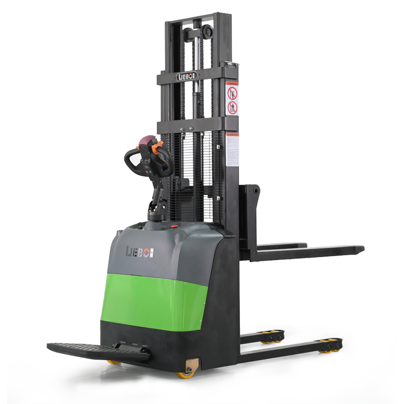 1.5Ton Stand On Type Electric Stacker for sale - Image 2