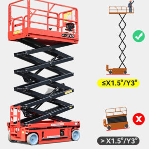 Small High Aerial Work Lift Electric Scissors Lift Platform