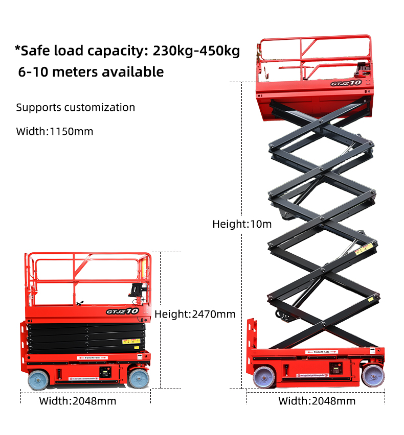 Machinery Workshops Electric Scissor Lifts 10M